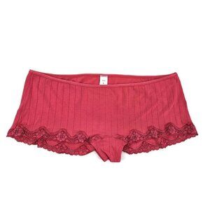 NWOT Calida Bodywear Panties Womens L Coral Pink Cotton Blend Briefs Panty